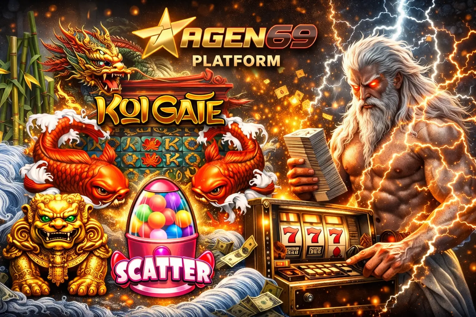 Ilustrasi pusat bantuan dan FAQ Agen69