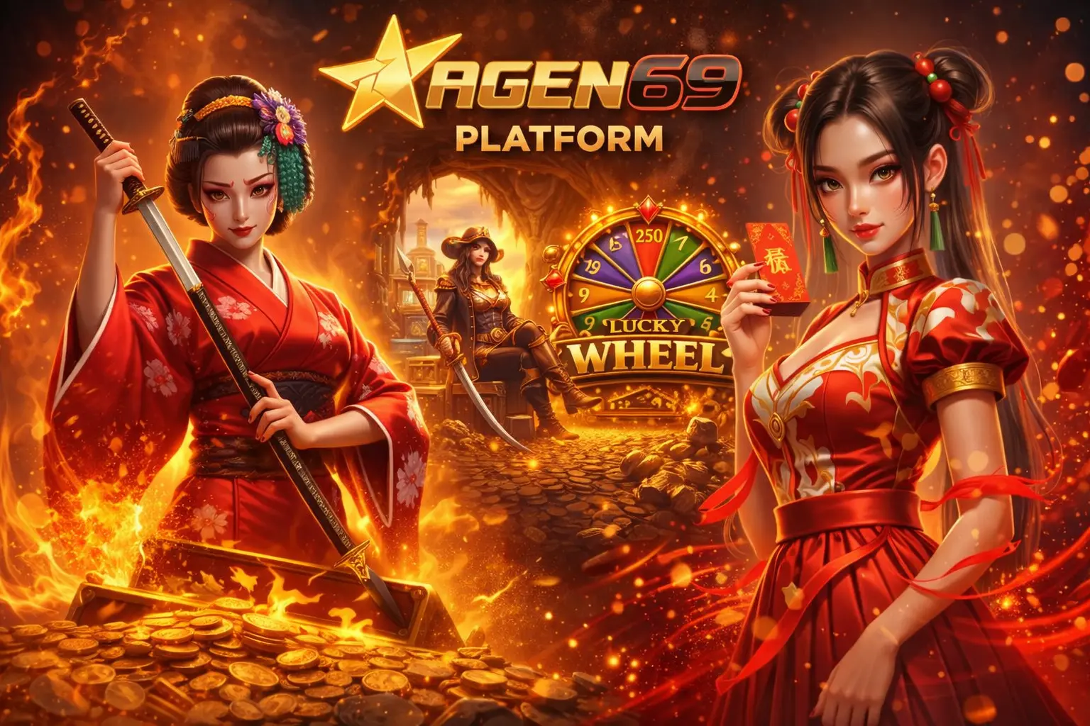 Ilustrasi login aman dengan perisai dan gembok